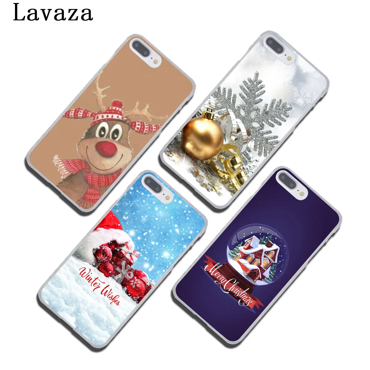 Твердый чехол для телефона Lavaza happy New Year Merry Christmas iPhone XR X XS 11 Pro Max 10 7 8 6 6S 5 5S SE 4S 4 |