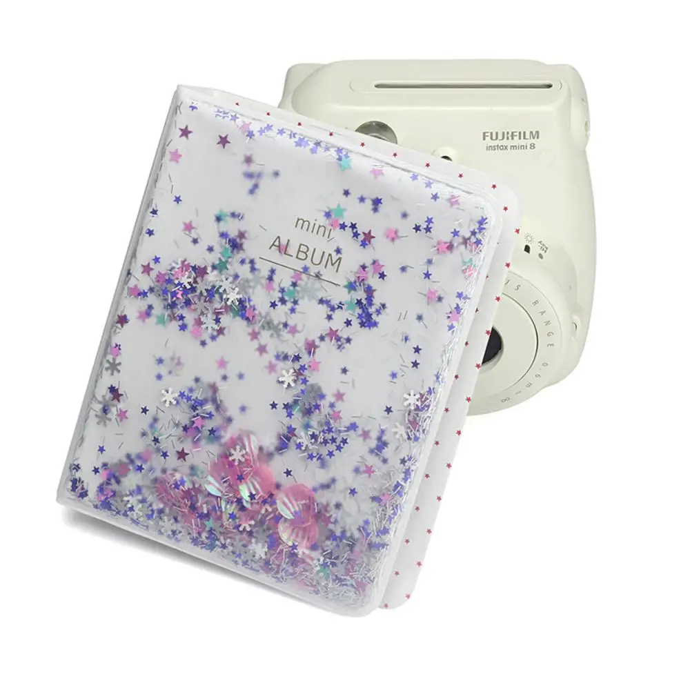 Цветной корпус 64 кармана 3 дюйма мини фотоальбом для Fuji Instax Mini 9 8 70s 25 LiPlay пленка