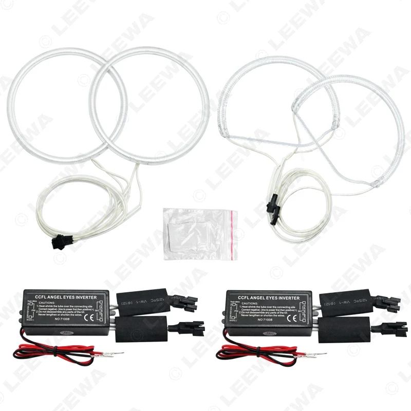 LEEWA 2X140 мм 2X134,5 мм Автомобильный CCFL ангельские глазки светильник Halo кольца наборы светильник для Lexus IS200/300/Toyota Altezza/Altezza Gita(Япония