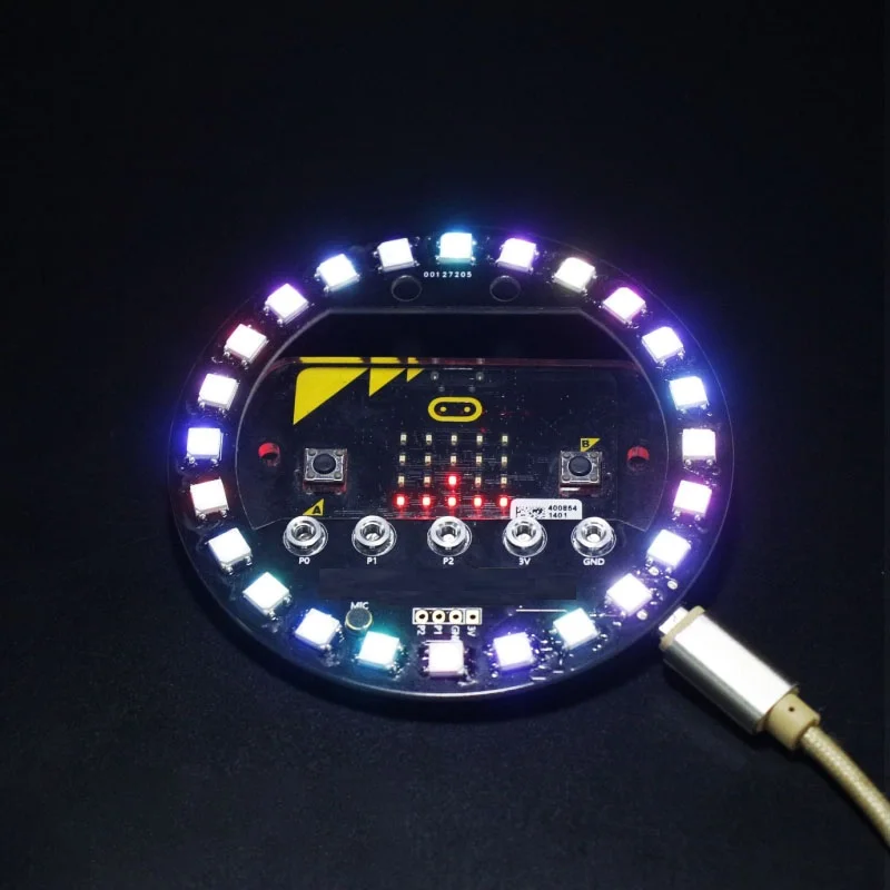 Плата расширения Microbit Halo полноцветный светодиодный модуль лампы RGB