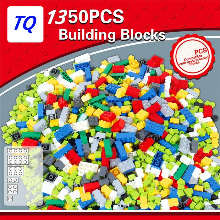 1350 шт. классические строительные блоки Legoings City Ideal DIY креативные кирпичи объемные