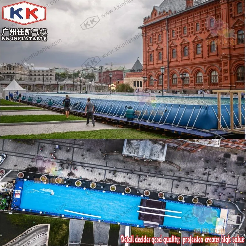 Large PVC Portable Metal Frame Swimming Pool For Mobile Water Park | Игрушки и хобби