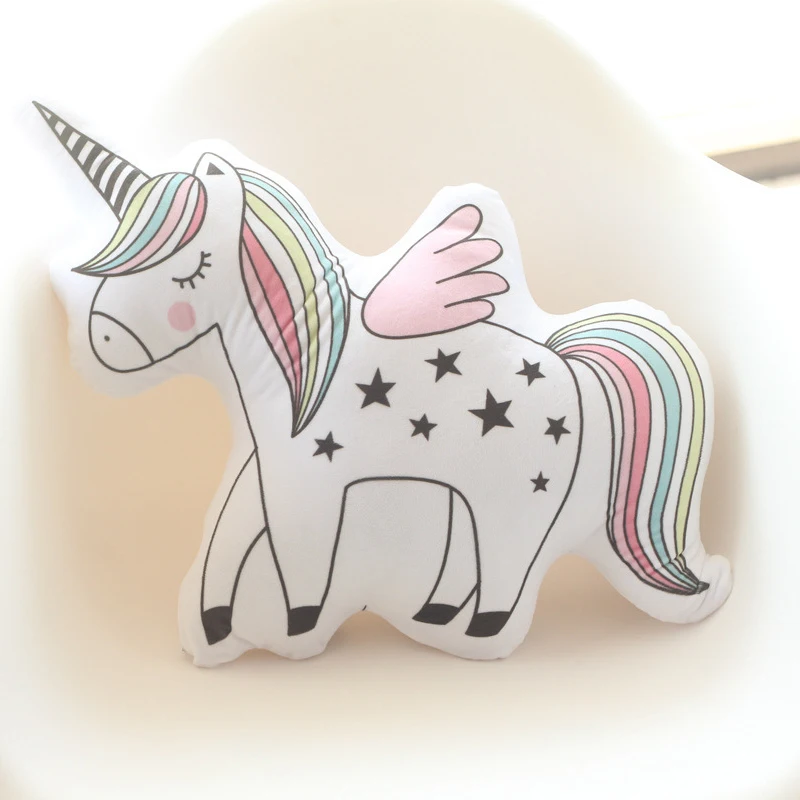 Creative Unicorn Cat Ice Cream Rainbow Cushion with Inner Stuffed Cute Pillow Home Decor Birthday Christmas Gift