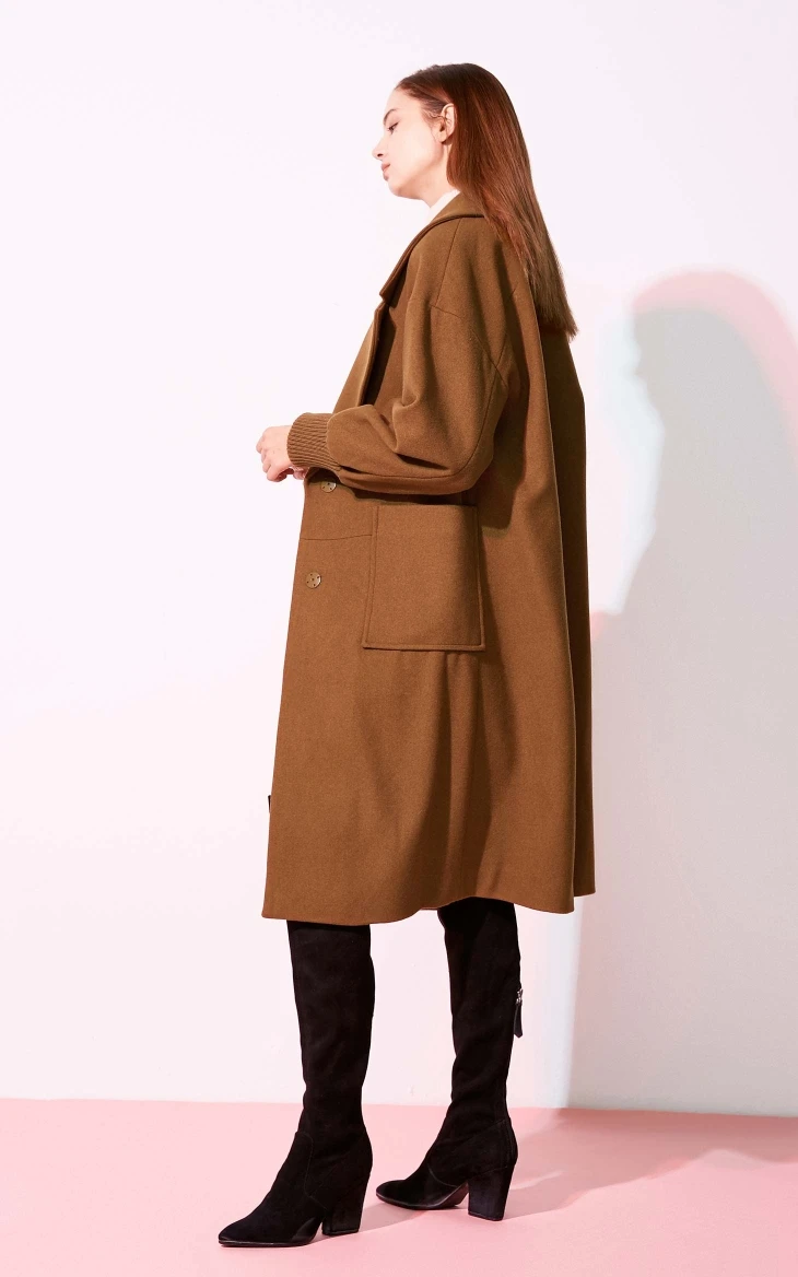 Vero Moda новое рабочее свободное приталенное минималистичное шерстяное пальто с лацканами для женщин | 318427507