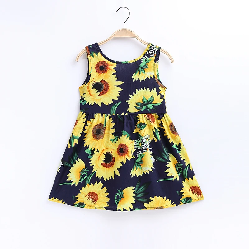 Baby Girls Dress Summer Flower Princess Dresses For Girl Children Clothes Kids Toddler Birthday 2 to 7 Years Old | Детская одежда и