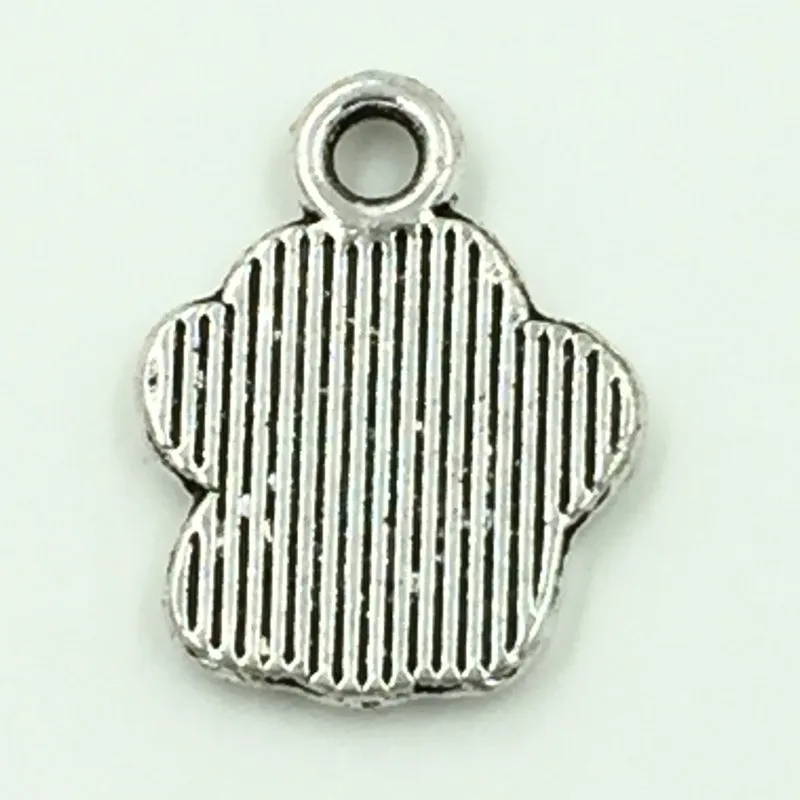 100Pcs/lot Retro Silver Tone Bear's Paw Charm Pendants Breloque DIY Jewelry Making 15x12mm | Украшения и аксессуары
