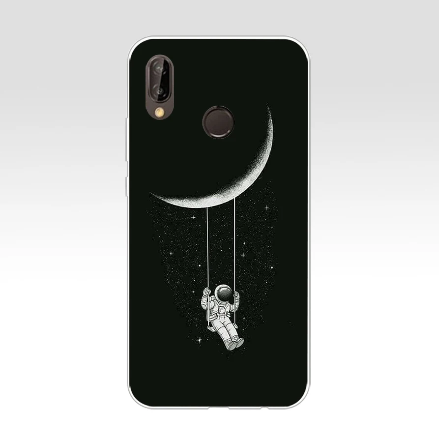 264AQ линии искусства абстрактный узор Мягкий Силиконовый ТПУ чехол для huawei p 20 lite pro