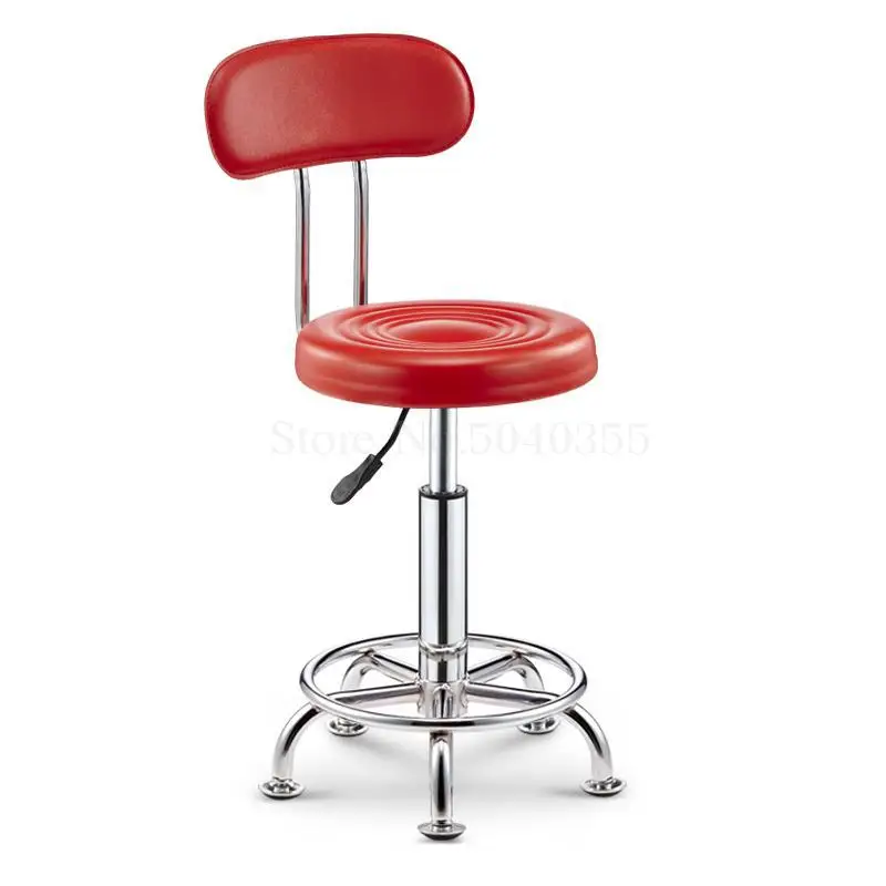 Bar stool bar chair rotating lift back home high stool round stool fashion creative beauty stool swivel chair - Цвет: unit cm  5