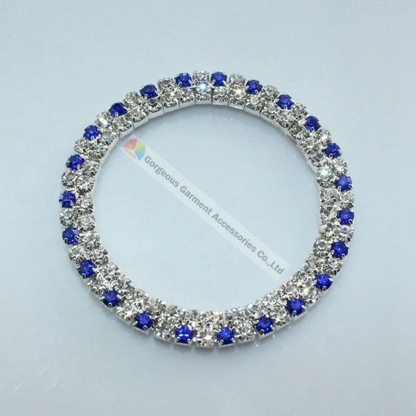 20 шт. 50 мм позолоченное чешское прозрачное Кристальное кольцо со стразами пряжка