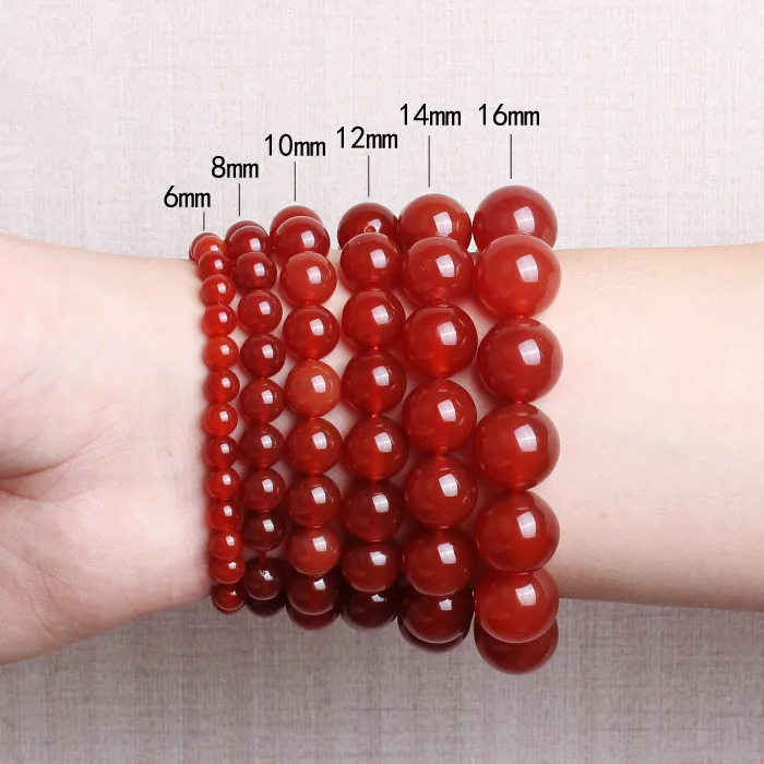 Dropshipping Natural Stone 6mm-16mm Beads Bracelets Agates Elastic Stretch Fashion Jewelry For Women Gift | Украшения и