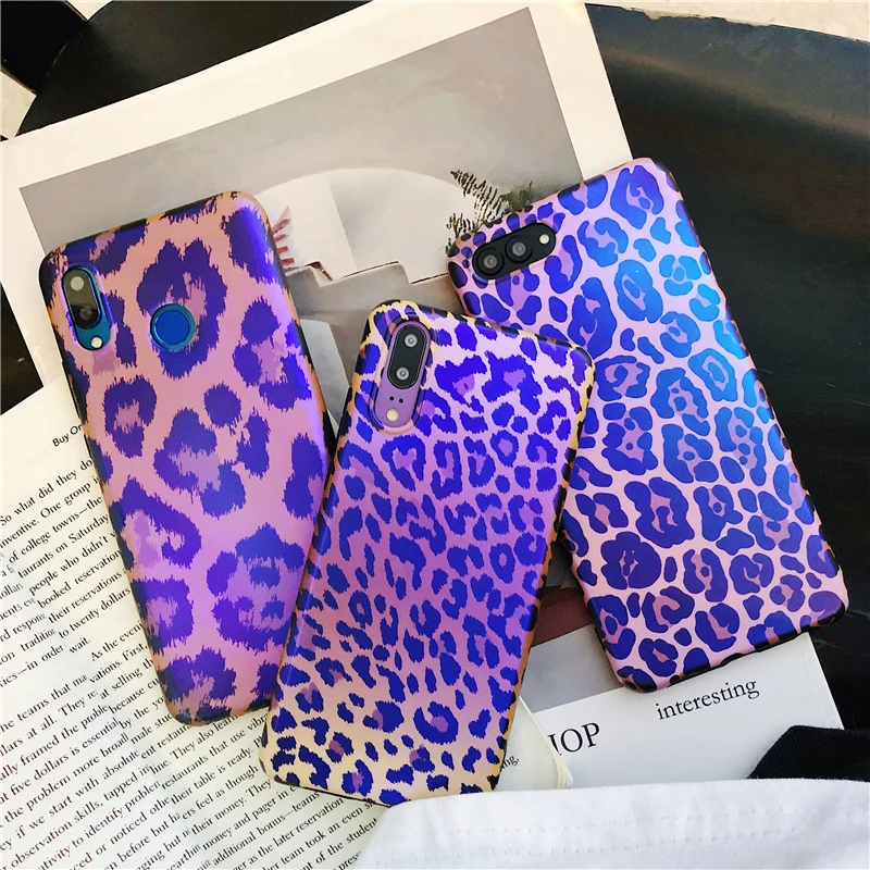 P20 Lite Fundas Леопардовый принт Bluray чехол для телефона чехол для huawei P20 Pro Coque Honor 9 10 модный силиконовый чехол-накладка Etui