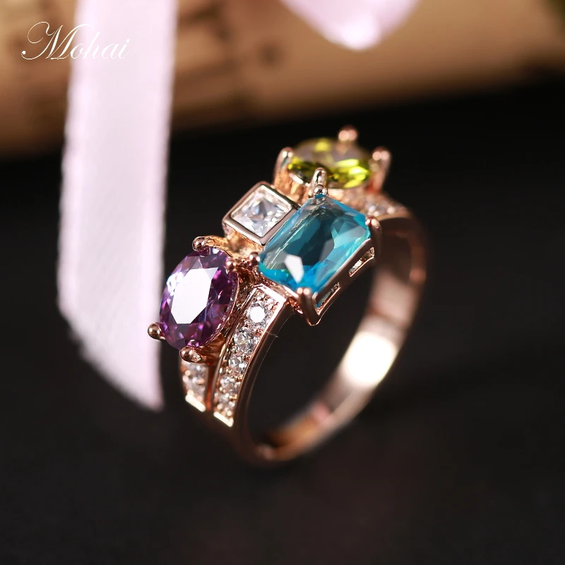 Кольцо с цирконием золотого цвета бесплатная доставка | Украшения и аксессуары