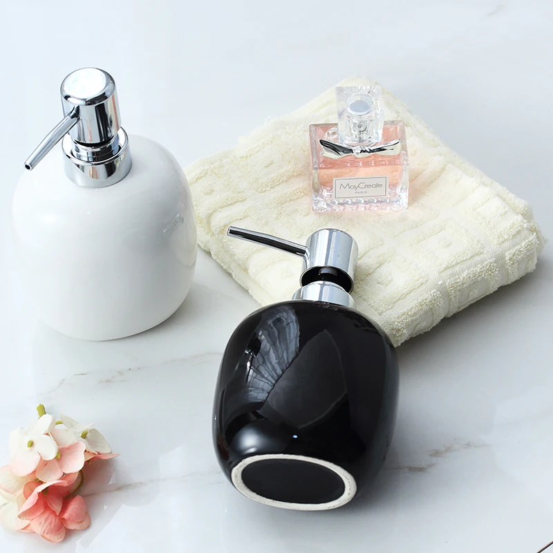 NEWYEARNE 360ML Latex Bottles Ceramic Hand Washing Liquid Hotel Soap Dispenser Emulsion Accessories Gifts Bathroom set | Дом и сад