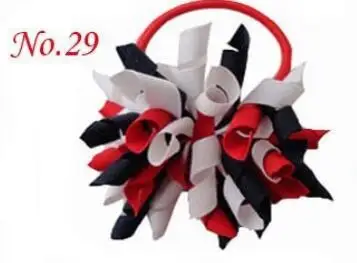 the color Curl tassel korker фигурная лента Конский хвост держатели стример коркер заколки для волос с бантами головной убор волосы помпоны PD007 - Цвет: the color