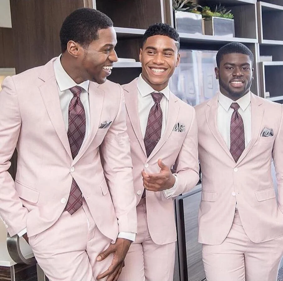 Костюм свадебный мужской из блейзера и брюк пиджак с отложным воротником брюки