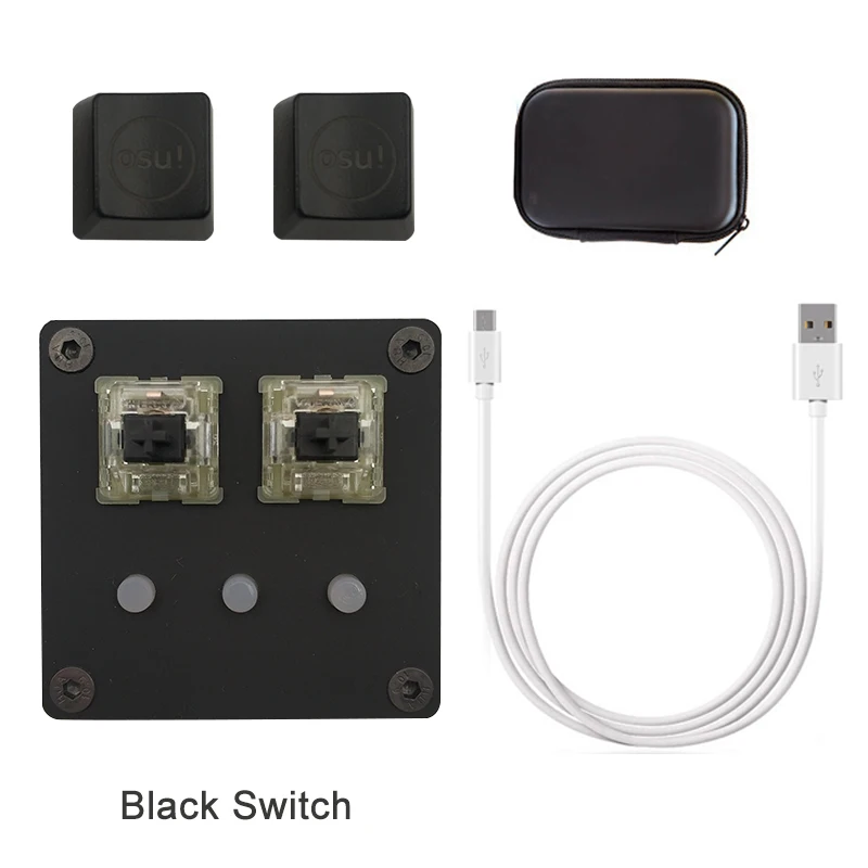 Hfбезопасности DIY черная OSU клавиатура V4 Для Windows 5 клавишная игровая клавиатура USB 2,0 с подсветкой вишневая механическая клавиатура с программным обеспечением - Цвет: Black switches