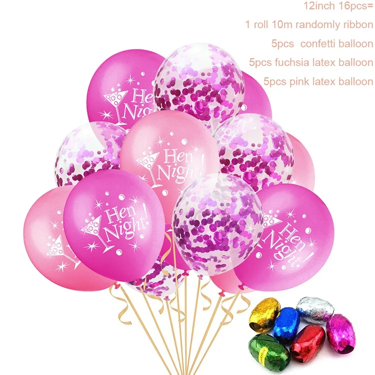 Hen Night 3 Yoeriwoo To Be Bridal Said Yaaas латексные шары Mr Mrs Свадебная команда Девичник вечерние украшения только что замужние - Цвет: Hen Night 3