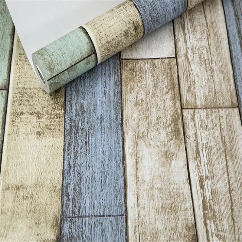 Papel де parede ретро ностальгия обои под дерево чайный домик отель Гостиная Рабочий стол столовая фон обои Beibehang