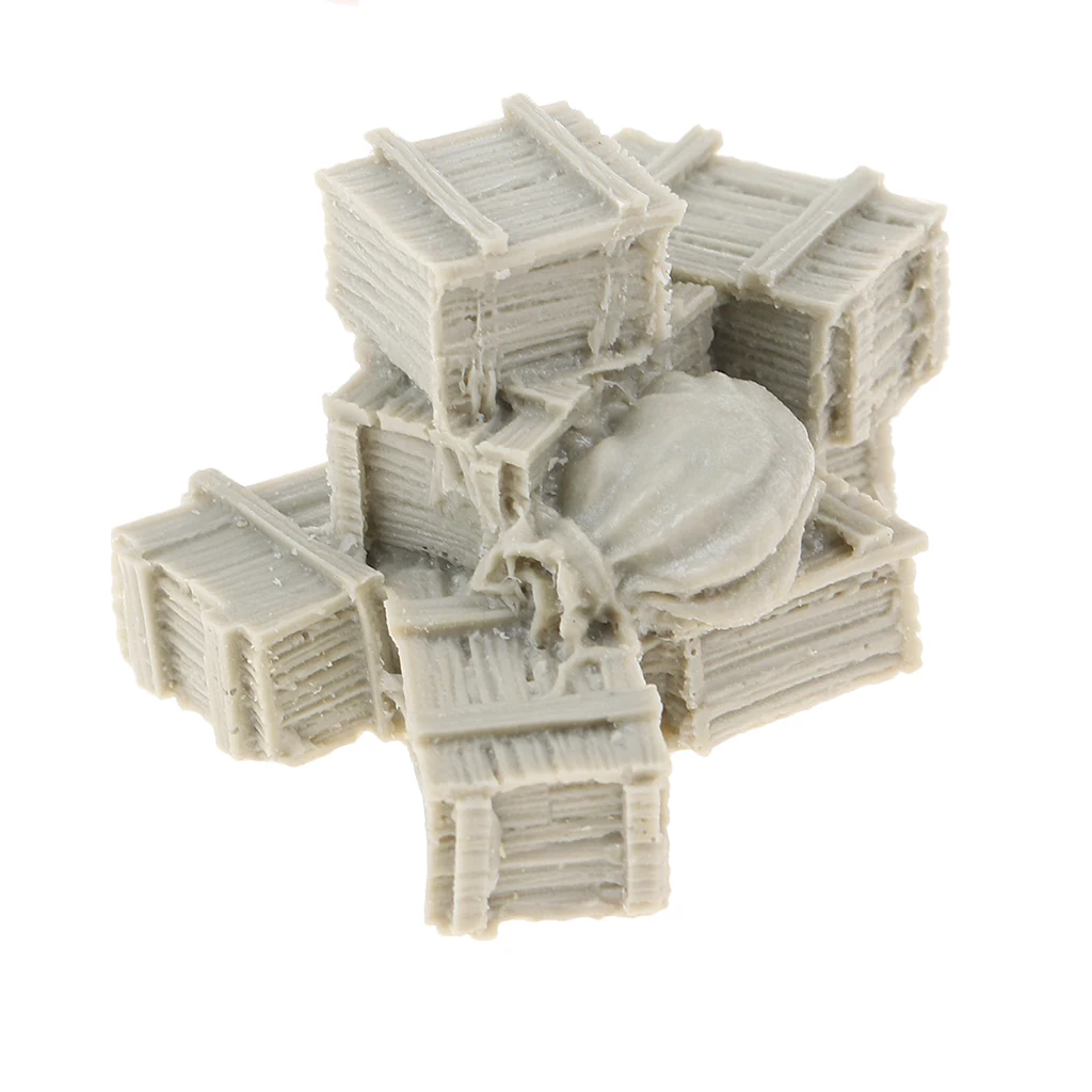 WWII Soldier Scene Accessories Resin Boxes and bags Kit | Игрушки и хобби