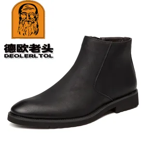 Новинка 2022, мужские кожаные ботинки из микрофибры, осенние ботинки челси, мягкая кожаная обувь, мужские Ботильоны 38-44