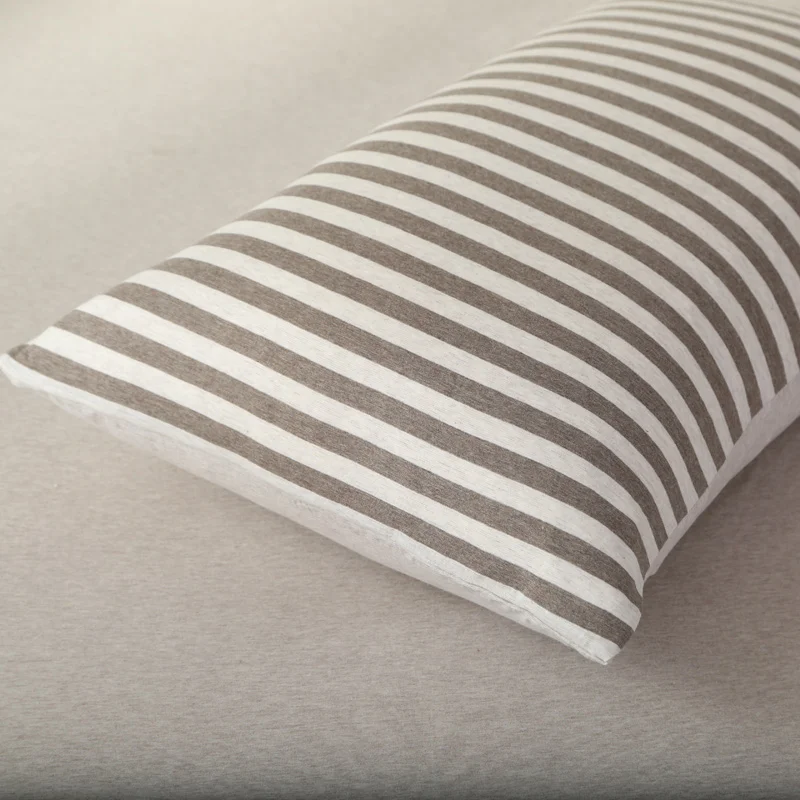 4 шт. Комплект постельного белья из 100% хлопка в полоску | Дом и сад