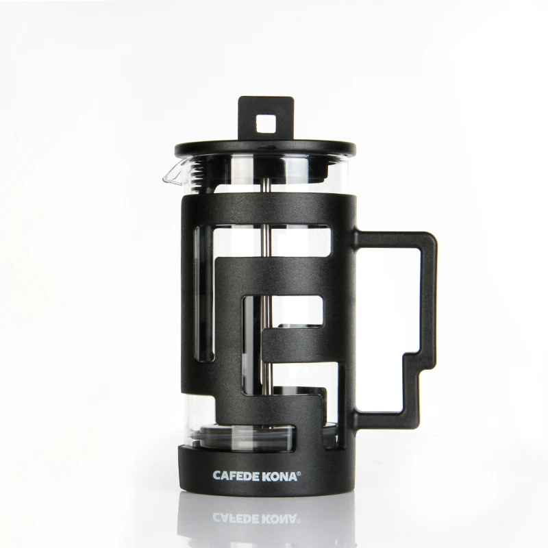 350ml Maze французский пресс-горшок бытовой кафе стекло Moka Кофе Чай молочная пена чайник фильтр давление 300 800 мл Cafeteira чайник - Цвет: 350ml