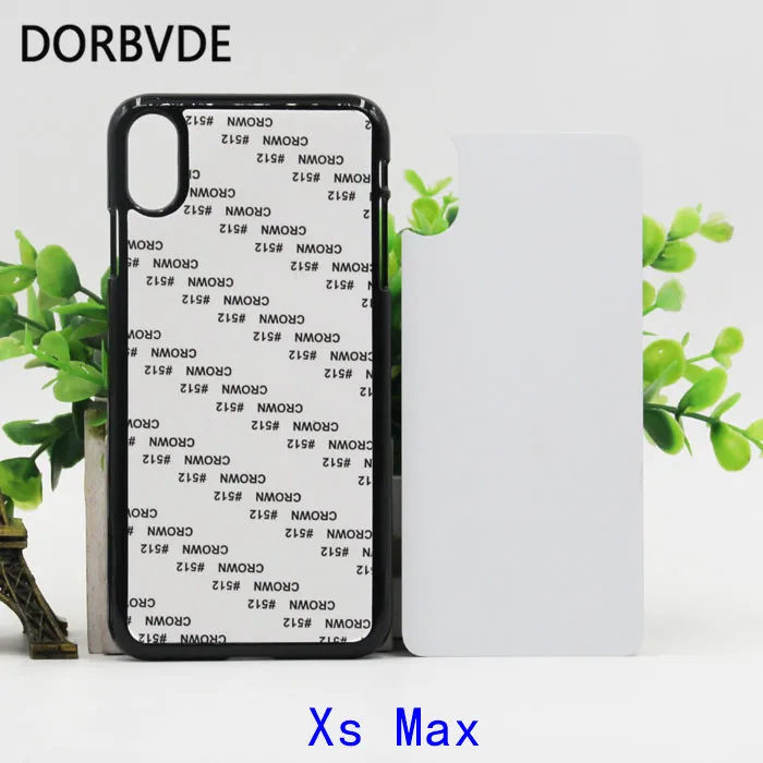 2D сублимационный пустой Piastic Жесткий Чехол для iphone XR Xs Max с алюминием 1000 шт./партия