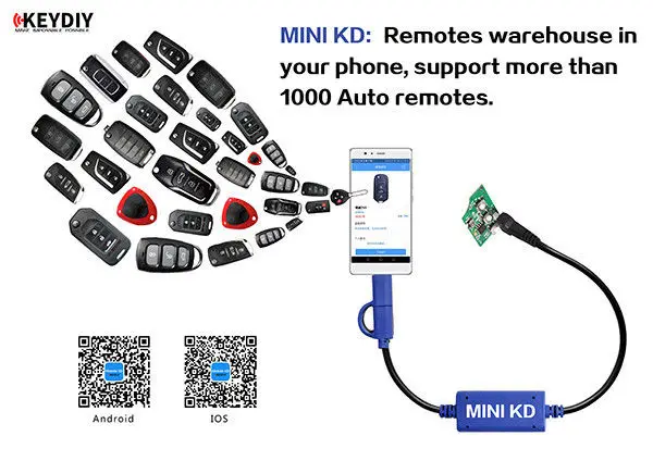 

Keydiy Mini KD Mobile Key Remote Maker Generator for Android & IOS System