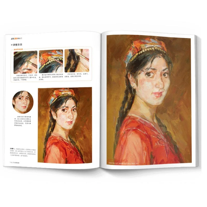

2018 New oil painting techniques tutorial Book Character still life Landscape copy painting book for adult