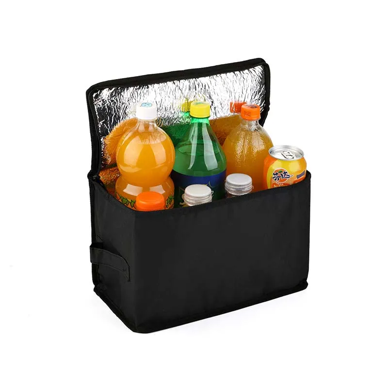10L квадратная черная сумка холодильник термальный Пикник Ланч бокс еда напитки