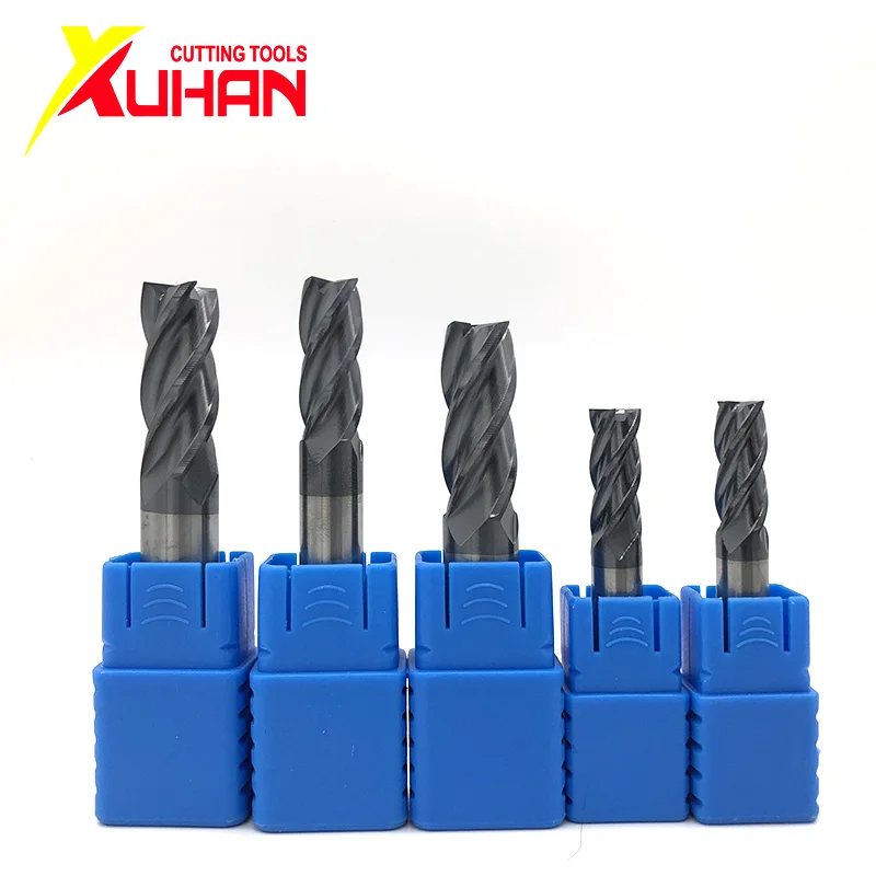 

12r0.5 12r1 Carbide corner radius send mill 4 Flutes HRC50 endmill machine Tungsten Steel end mill cnc Milling Cutter EndMills