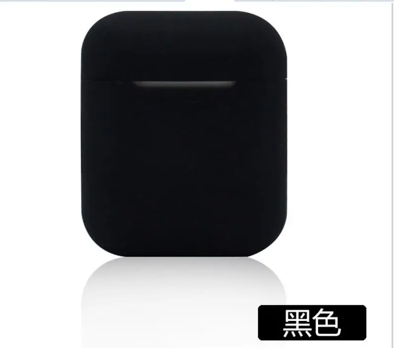Black 100 шт./лот, мягкий силиконовый чехол для Apple Airpods, защитный чехол Airpod, противоударный чехол - Цвет: Black