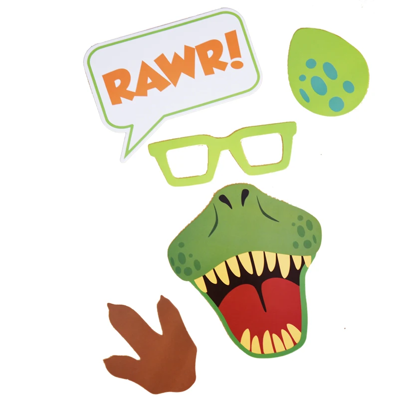 20 штук в виде динозавра Реквизит для фотокамер С капюшоном с изображением &quotсделай сам&quot Наборы Happy День