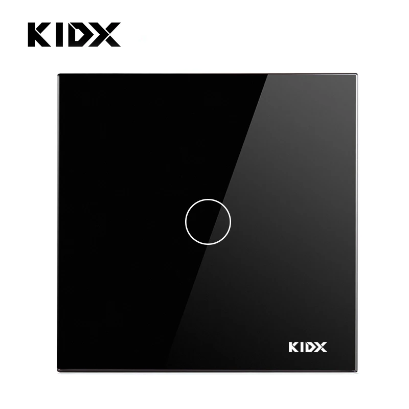 KIDX ЕС/Великобритания Стандартный сенсорный выключатель белый кристалл Стекло