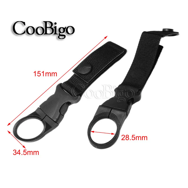 Bottle Hanging Black Открытый Кемпинг Тактический Карабин, крючки для рюкзака отростка Молл высокая производительность выживания Шестерни для повседневного использования, в стиле милитари, свисает, с ремешком и пряжкой - Цвет: Bottle Hanging Black