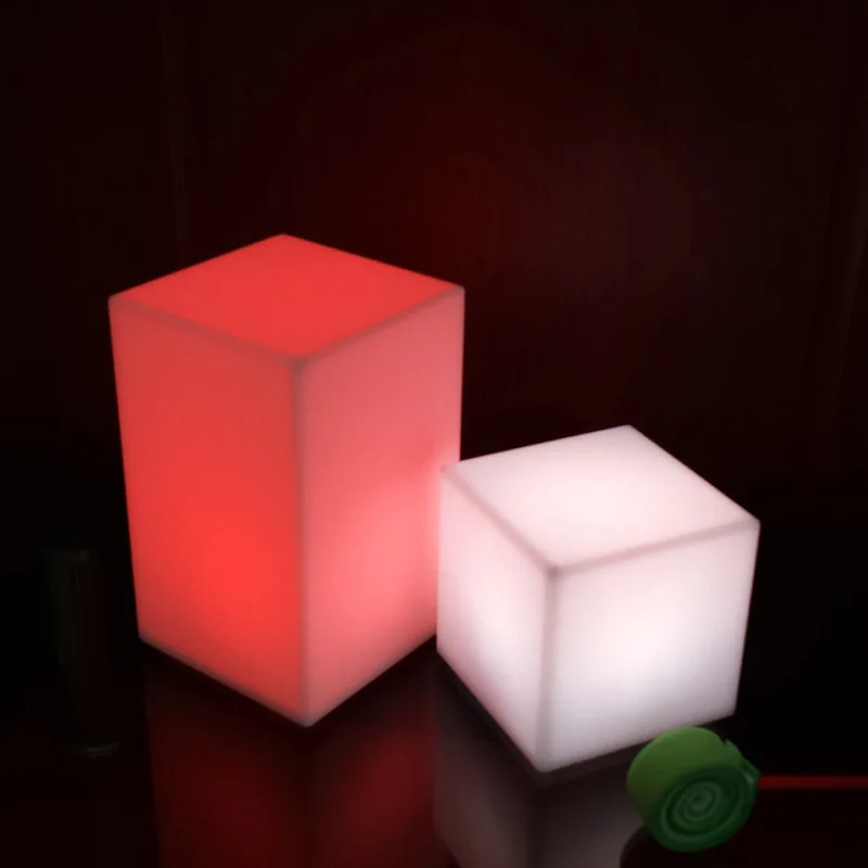 

100mm ABS Romantic 7 Colorful color changes LED Light Table Lamp Home Decor for Bar Furniture Free Shipping 4pcs/lot