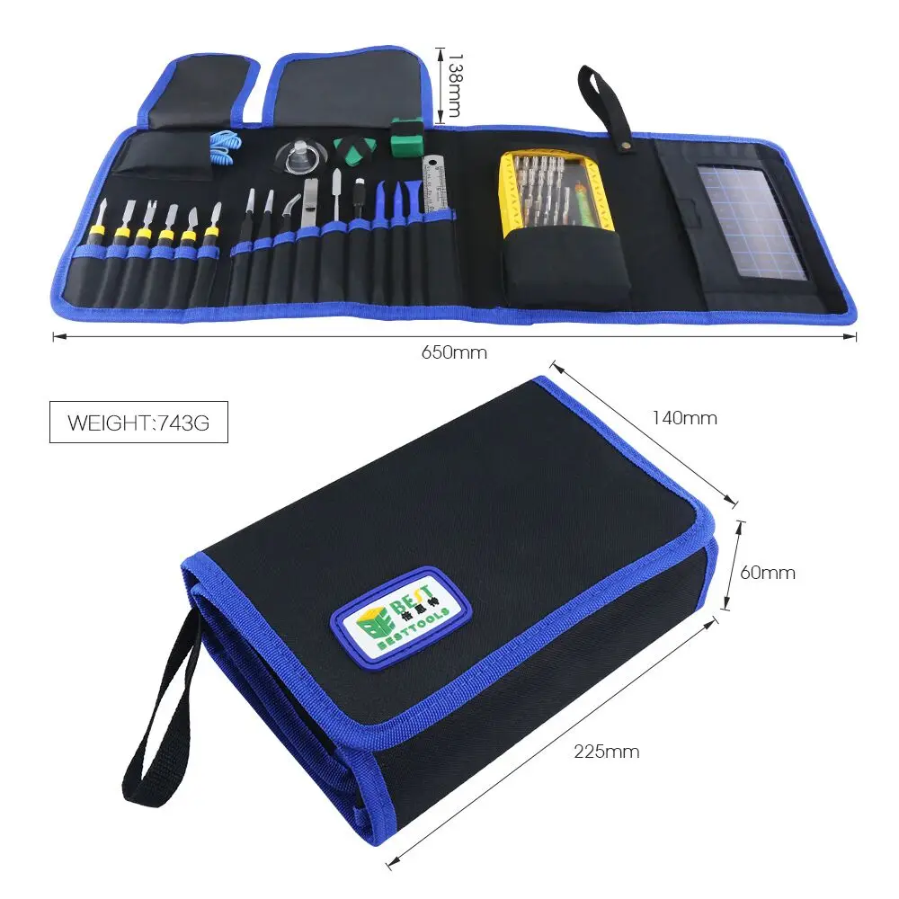 

12Set Precision Screwdriver Set 67 in 1 Magnetic Driver Kit with Portable Bag for iPhone 8 8 Plus Cellphone Game Console