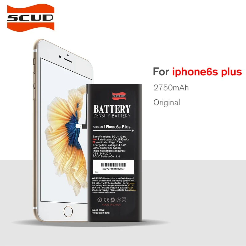 100% Оригинальный аккумулятор для мобильного телефона SCUD iPhone 6s Plus реальная емкость