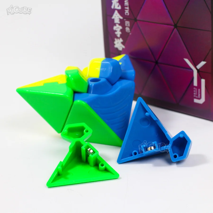 Yongjun Yulong M Магнитный куб Магическая Пирамида Pyraminxcube магический скоростной головоломка без наклеек игрушки для детей Cubo Magico
