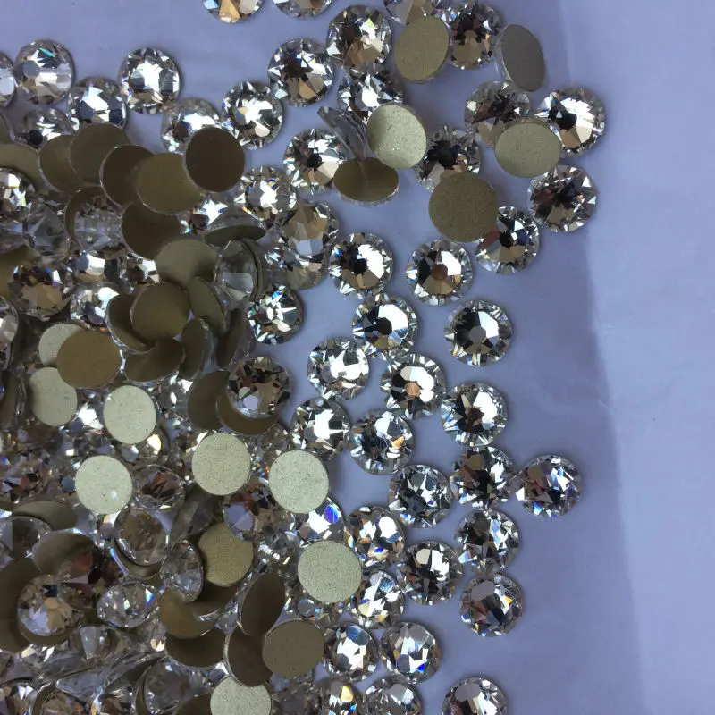 YANRUO 5A Crystal SW RhinestonesSS10 SS16 SS20 SS30 Clear Strass NO Hotfix Flatback Crystals Sparkle Xirius Nail Art Rhinestone | Красота и