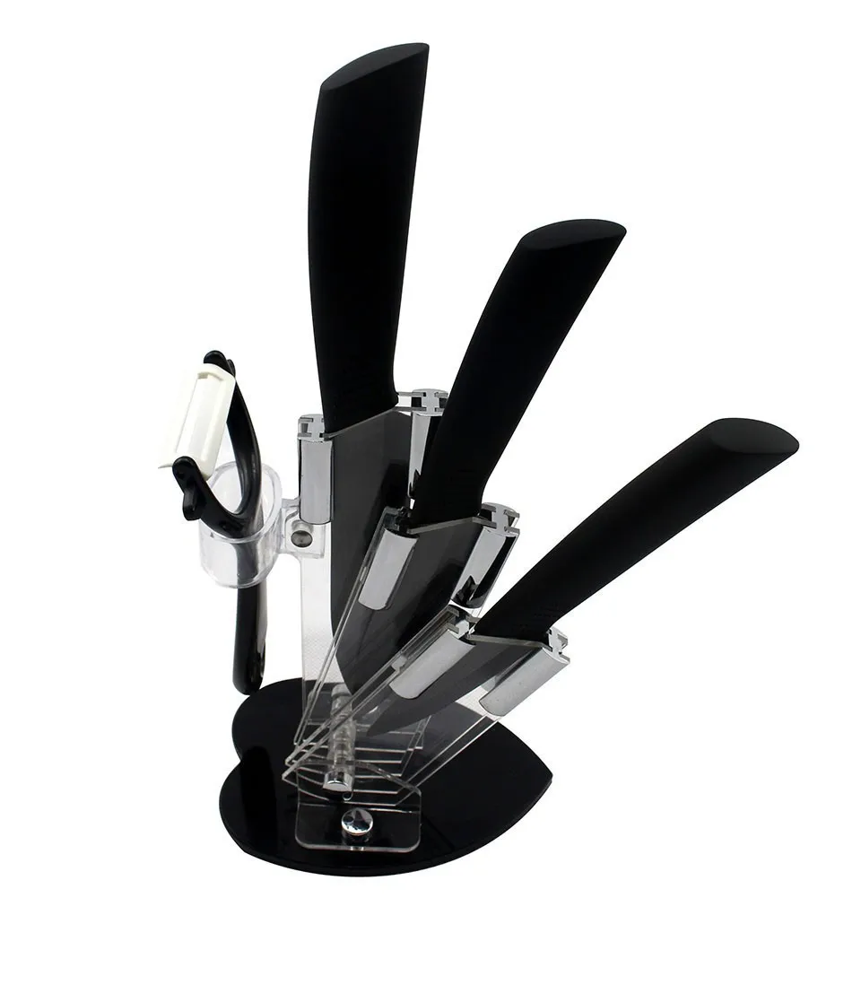 В форме сердца акриловый кухонный керамический держатель для ножей Кухня блок