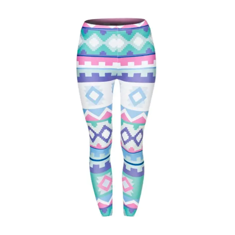 FishSunDay женские леггинсы с принтом для йоги и фитнеса эластичные спортивные штаны для спортивного зала спортивные штаны 0809