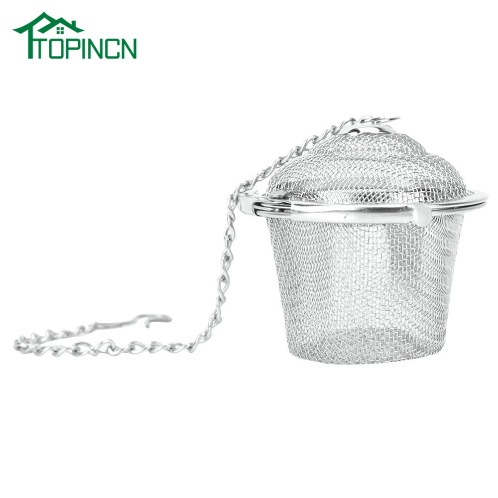 TOPINCN из нержавеющей стали ситечко для чая сетчатый шар травяной фильтр приправ