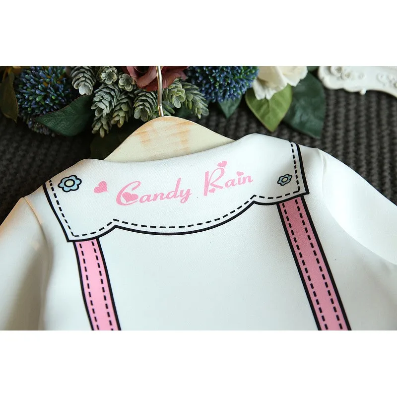 LOVE DD&ampMM Girls Dresses 2020 New Fashion Princess Children Clothing Flare Sleeve Bow Printing Design Clothes | Детская одежда и