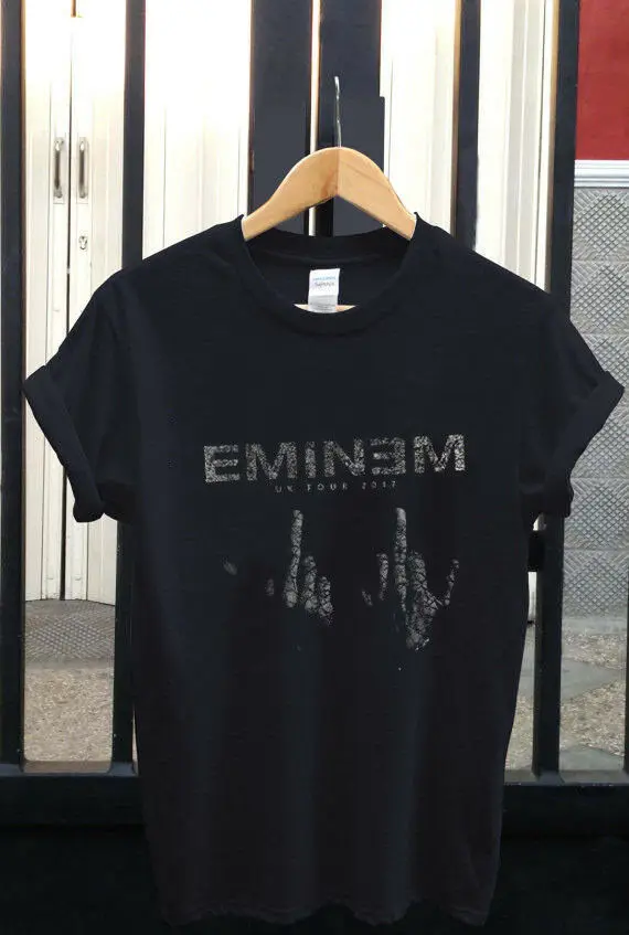 EMINEM UK Тур 2019 Leads чтение Глазго фестиваль рэп Футболка Gildan США подарок печать