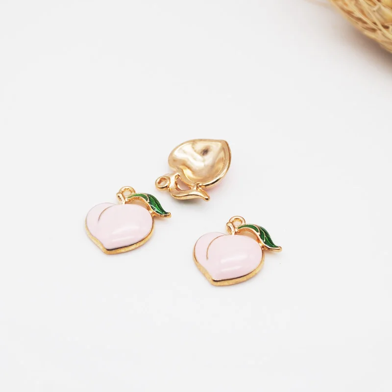 Подвеска в форме персика для сережек 20 шт./лот фурнитура изготовления ювелирных