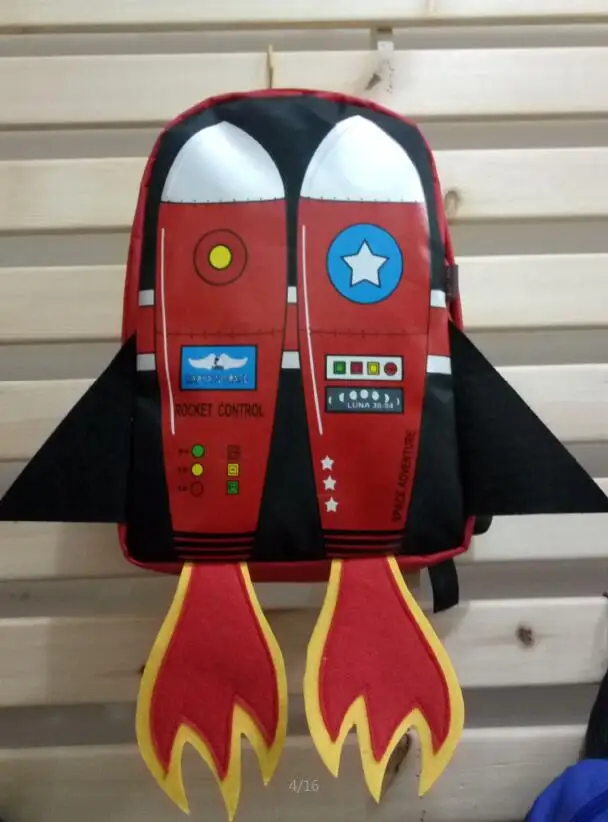 Rocket, школьные сумки для детей, девочек и мальчиков, рюкзаки для малышей, школьный нейлоновый рюкзак с миньонами, желтый, Mochila, ранец - Цвет: Красный