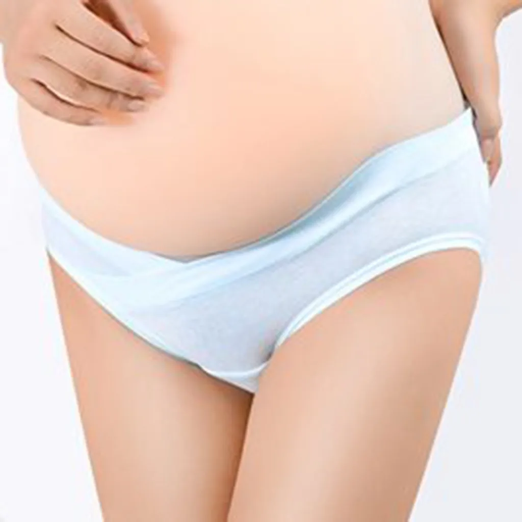 Женская одежда Faja Postparto с низкой талией для беременных под животом хлопковое нижнее Белье для беременных дышащие трусики для беременных