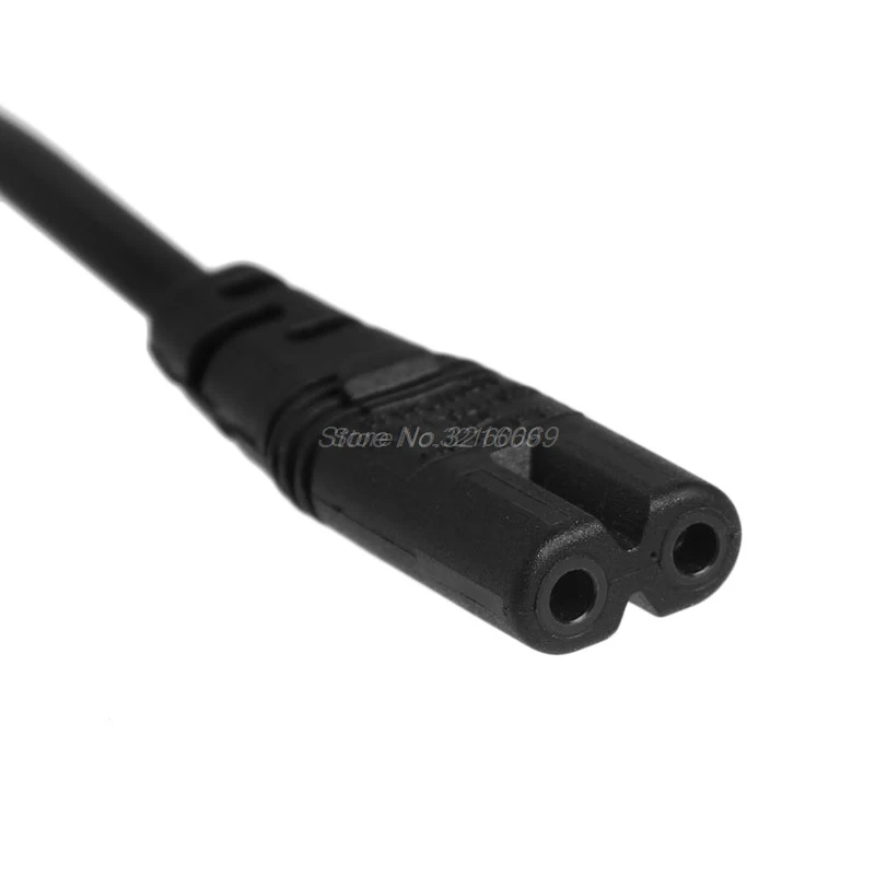 IEC 3-контактный чайник C14 папа к C7 Женский конвертер адаптер кабель для PDU UPS 30 см Sep12