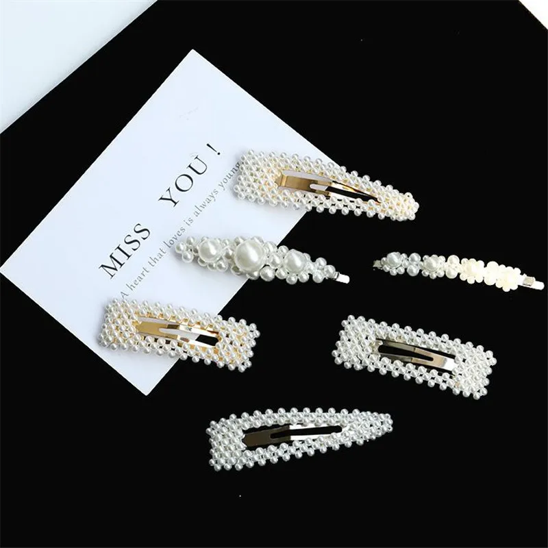 Женские заколки для волос с жемчугом серебристые золотистые шпильки заколка